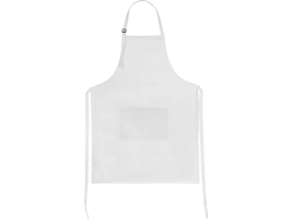 Хлопковый фартук Brand Chef, с карманом, белый