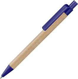 Ручка картонная VIVA NEW, неокрашенная с тёмно-синими деталями