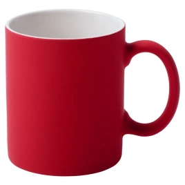 Кружка Sippy c покрытием софт-тач, 340 мл., ярко-красная