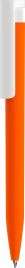 Ручка шариковая CONSUL SOFT, оранжевая с белым 