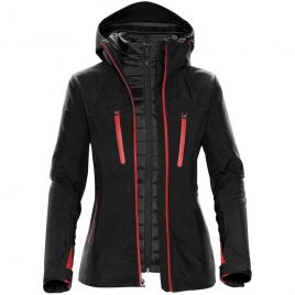 Куртка-трансформер женская Matrix черная с красным, размер XS