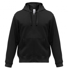 Толстовка мужская Hooded Full Zip черная, размер S