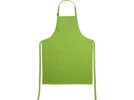 Хлопковый фартук  Brand Chef, с карманом, зеленое яблоко