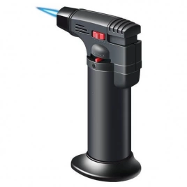 Зажигалка турбо Zenga, ZT-50 TORCH JET, многоразовая, черная