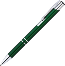 Ручка металлическая KOSKO, зелёная с серебристым