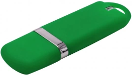 Флешка Shape с покрытием Софт Тач 16 Гб - Зеленый FF