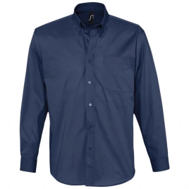Рубашка мужская с длинным рукавом Bel Air темно-синяя (кобальт), размер XXL