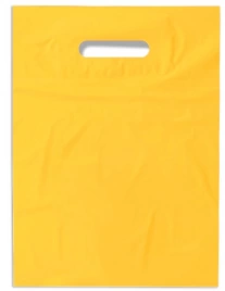 Пакет ПВД 20*30+3 см., 80 мкм, жёлтый
