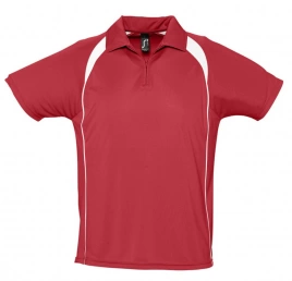 Спортивная рубашка поло Palladium 140 красная с белым, размер XXL