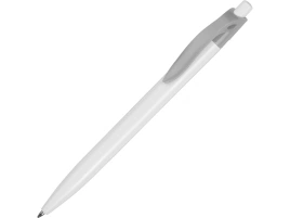 Ручка шариковая Какаду, белая с серым