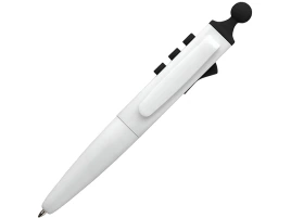 Ручка шариковая Clic Pen, белая с черным