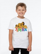 Футболка детская Simba, белая, на рост 96-104 см (4 года)