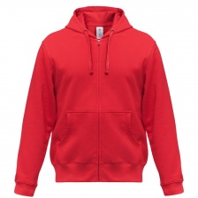 Толстовка мужская Hooded Full Zip красная, размер M