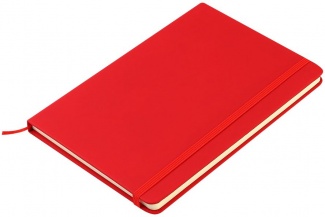 Блокнот A5 Monte с линованными страницами - Красный PP