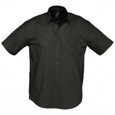 Рубашка мужская с коротким рукавом Brisbane черная, размер M