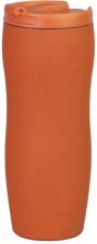 Термокружка с двойной стенкой SOFTOCCINO 400 мл, оранжевая