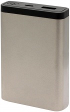 Внешний аккумулятор MeToo  10000 mAh, металлический - Серый CC