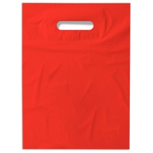 Пакет ПВД 30*40+3 см., 50-55 мкм, красный