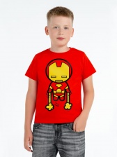 Футболка детская Kawaii Iron Man, красная, на рост 142-152 см (12 лет)