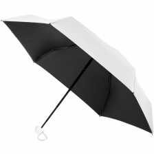 Складной зонт Cameo, механический, белый с белой ручкой