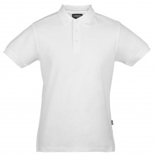 Рубашка поло мужская MORTON, белая, размер S