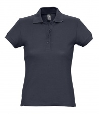 Рубашка поло женская Passion 170 темно-синяя, размер XXL