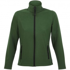 Куртка софтшелл женская Race Women, темно-зеленая, размер XL
