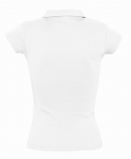 Рубашка поло женская без пуговиц PRETTY 220 белая, размер S 
