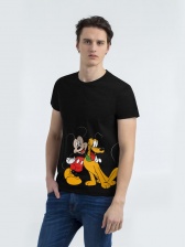 Футболка Mickey And Pluto, черная, размер L