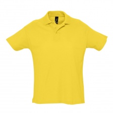 Рубашка поло мужская Summer 170 желтая, размер XS