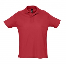 Рубашка поло мужская Summer 170 красная, размер S