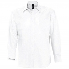 Рубашка мужская с длинным рукавом Boston белая, размер M