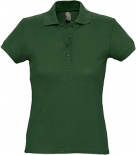 Рубашка поло женская Passion 170 темно-зеленая, размер M