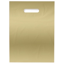 Пакет ПВД 30*40+3 см., 70 мкм, золотистый