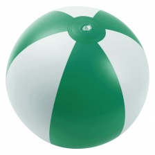 Надувной пляжный мяч Jumper, зеленый с белым