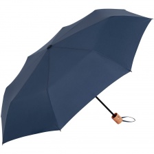 Зонт складной OkoBrella, темно-синий