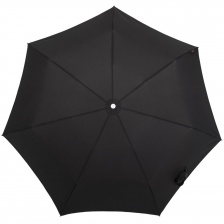 Складной зонт Alu Drop S, 3 сложения, 7 спиц, автомат, черный