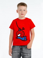 Футболка детская Kawaii Spider-Man, красная, на рост 130-140 см (10 лет)