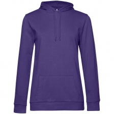 Толстовка с капюшоном женская Hoodie, фиолетовая, размер XXL
