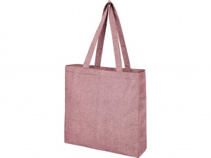 Эко-сумка с клинчиком «Pheebs» из переработанного хлопка, розовая
