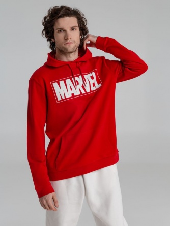 Худи унисекс Marvel, красное, размер XXL фото 2
