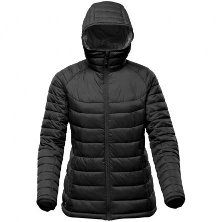 Куртка компактная женская Stavanger черная с серым, размер L фото 3