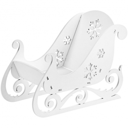 Декоративное украшение «Сани», белые фото 1