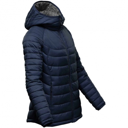 Куртка компактная женская Stavanger темно-синяя с серым, размер L фото 4