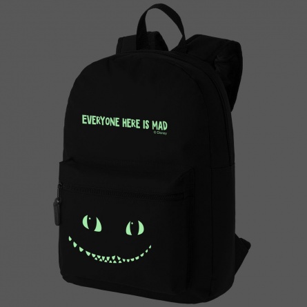 Рюкзак со светящимся принтом Cheshire Cat, черный фото 3