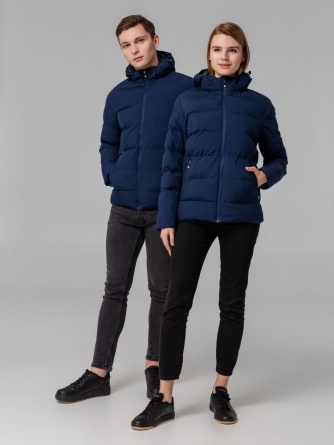 Куртка с подогревом Thermalli Everest, синяя, размер XL фото 18