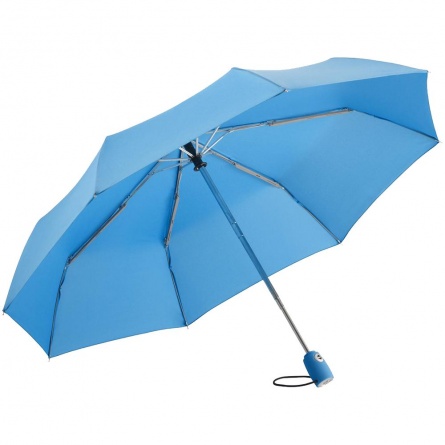 Зонт складной AOC, голубой фото 2