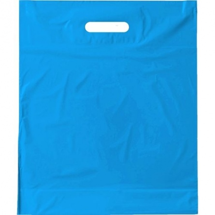 Пакет ПВД 40*50+3,5 см., 50 мкм, голубой фото 2