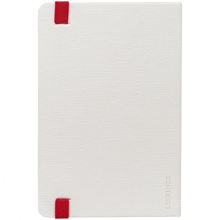 Блокнот Tex Metal, недатированный, белый с красным фото 5