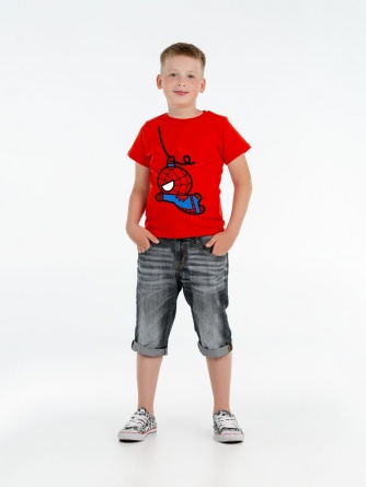 Футболка детская Kawaii Spider-Man, красная, на рост 142-152 см (12 лет) фото 2